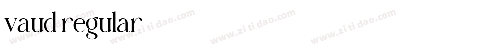 vaud regular字体转换